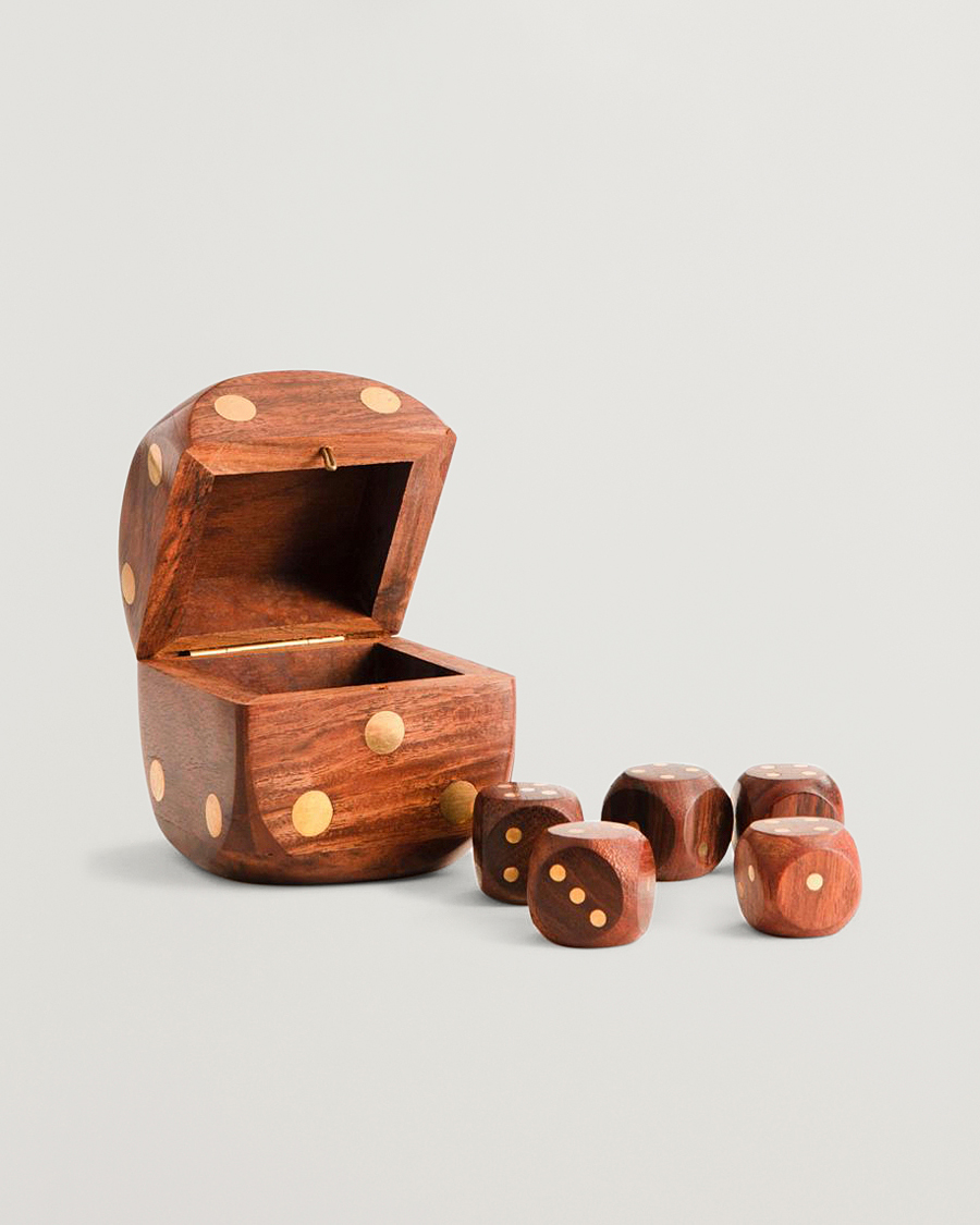 Mies |  | Authentic Models | Wooden Dice Box Brass