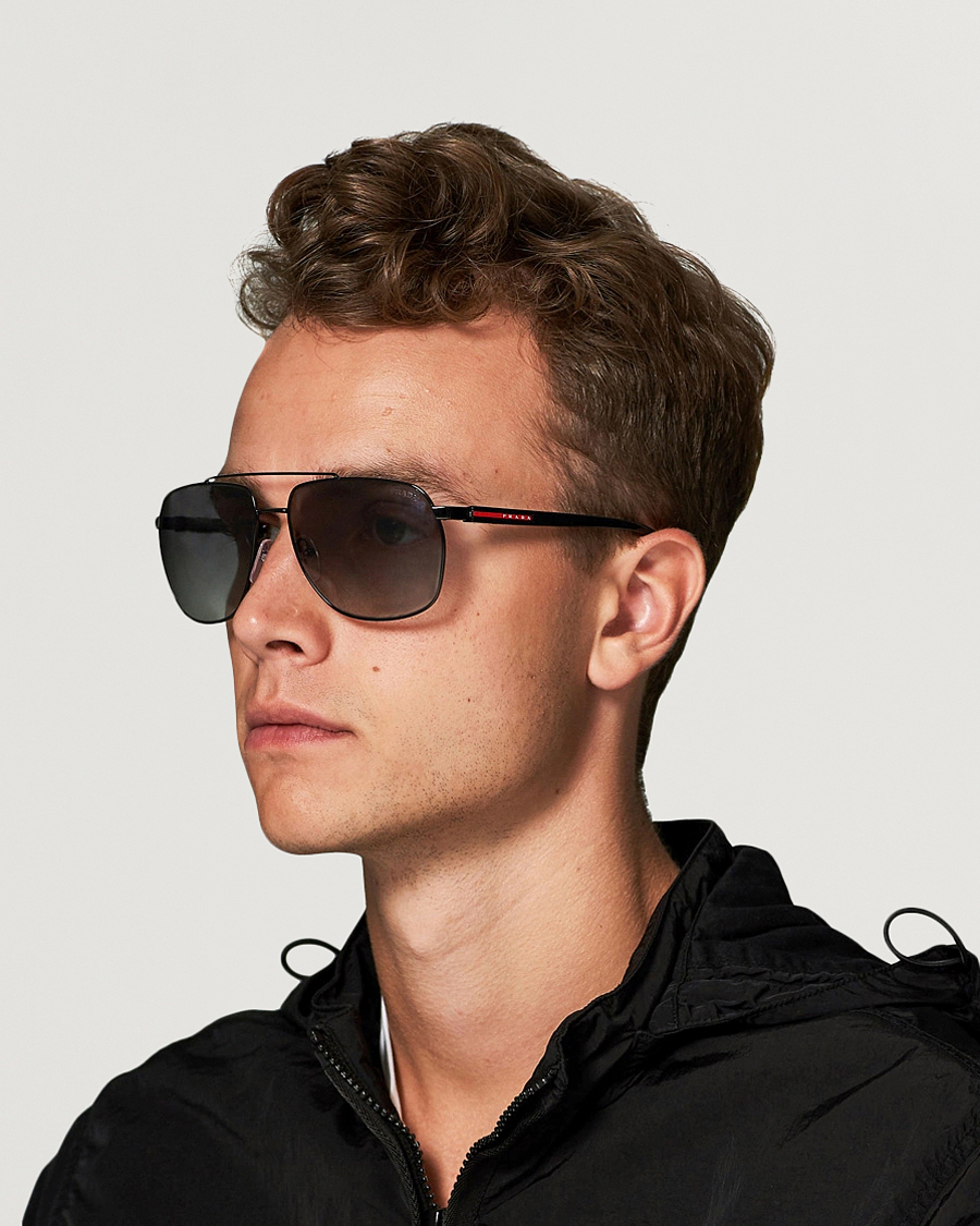 Mies | Pilottiaurinkolasit | Prada Linea Rossa | 0PS 55VS Sunglasses Black