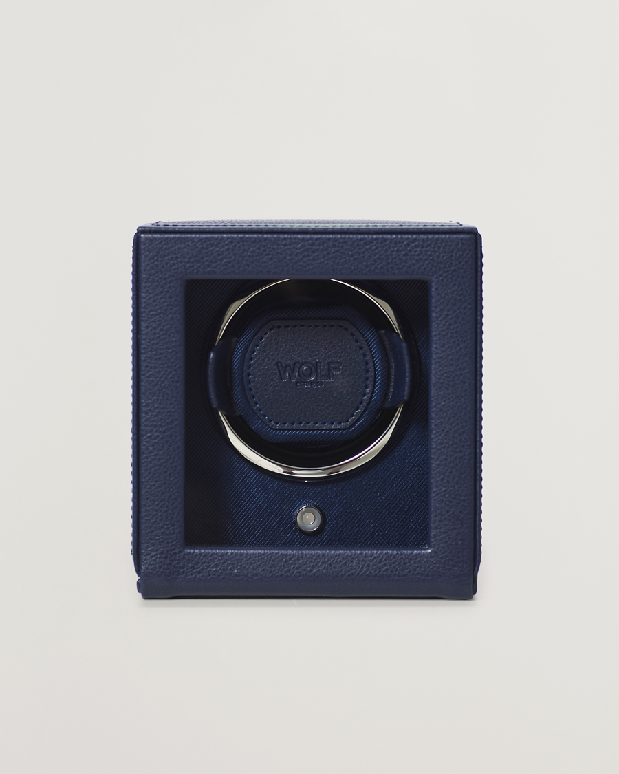 Mies | Kello- ja korurasiat | WOLF | WOLFCub Single Watch Winder With CoverNavy