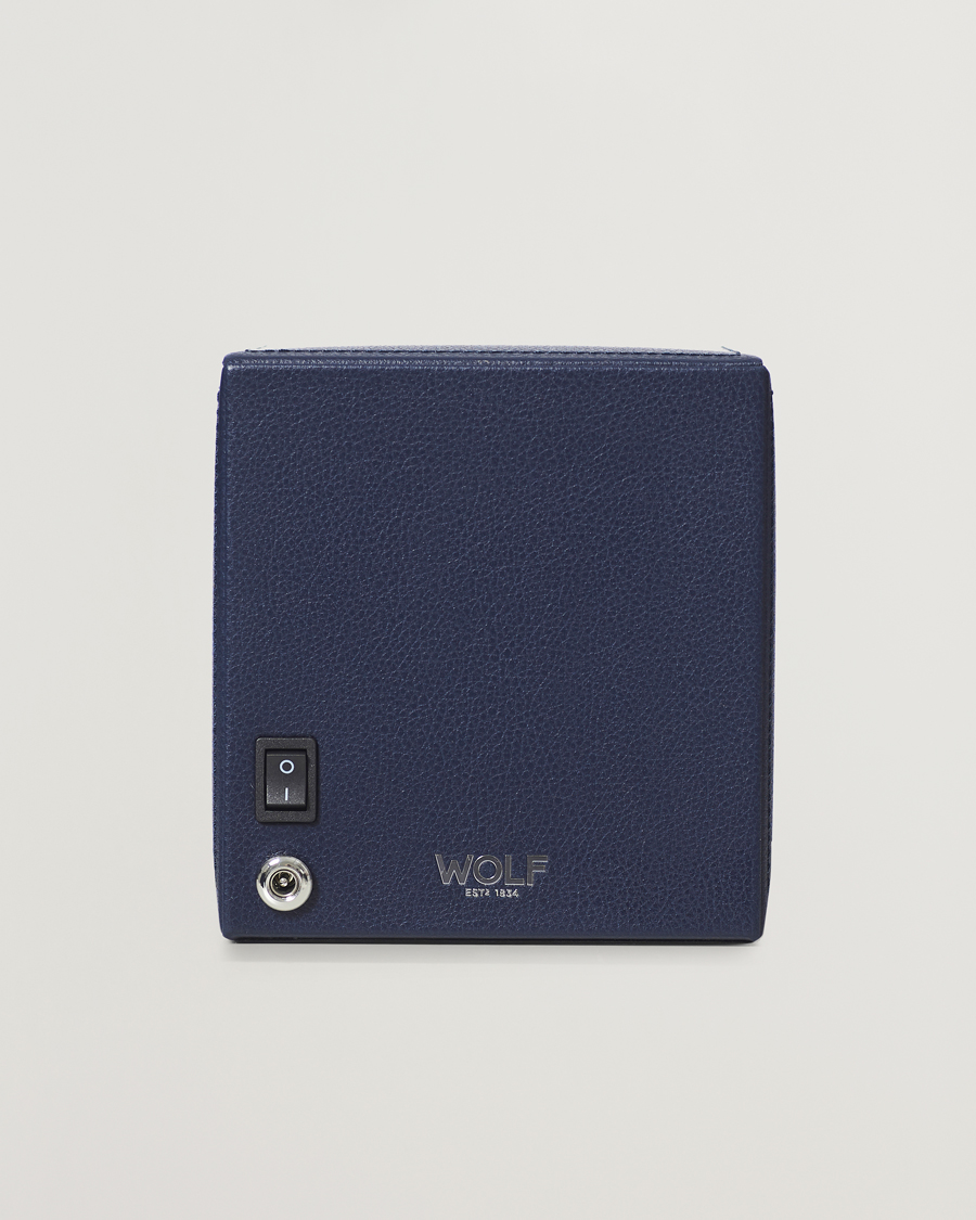 Mies | Kello- ja korurasiat | WOLF | WOLFCub Single Watch Winder With CoverNavy
