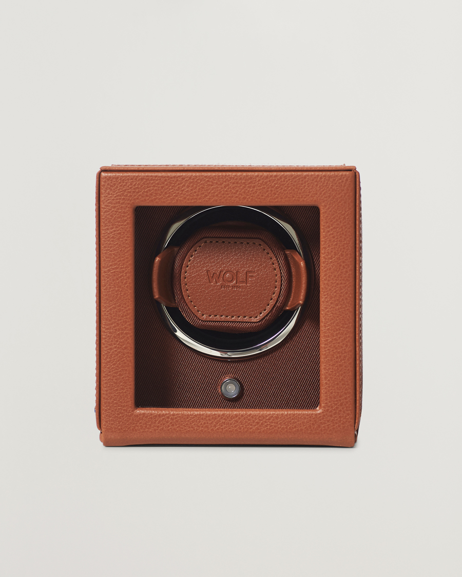 Mies | Kello- ja korurasiat | WOLF | Cub Single Winder With Cover Cognac