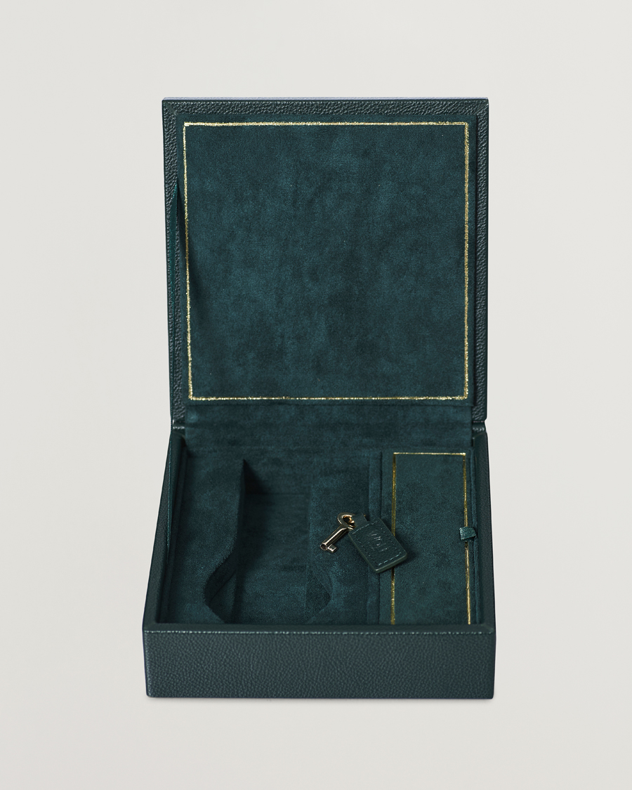 Mies | WOLF British Racing Green Double Watch Winder | WOLF | British Racing Green Double Watch Winder