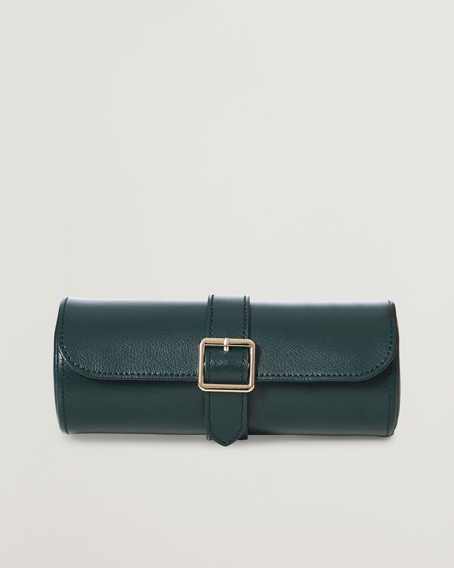 Mies | Kello- ja korurasiat | WOLF | British Racing Green Triple Watch Roll