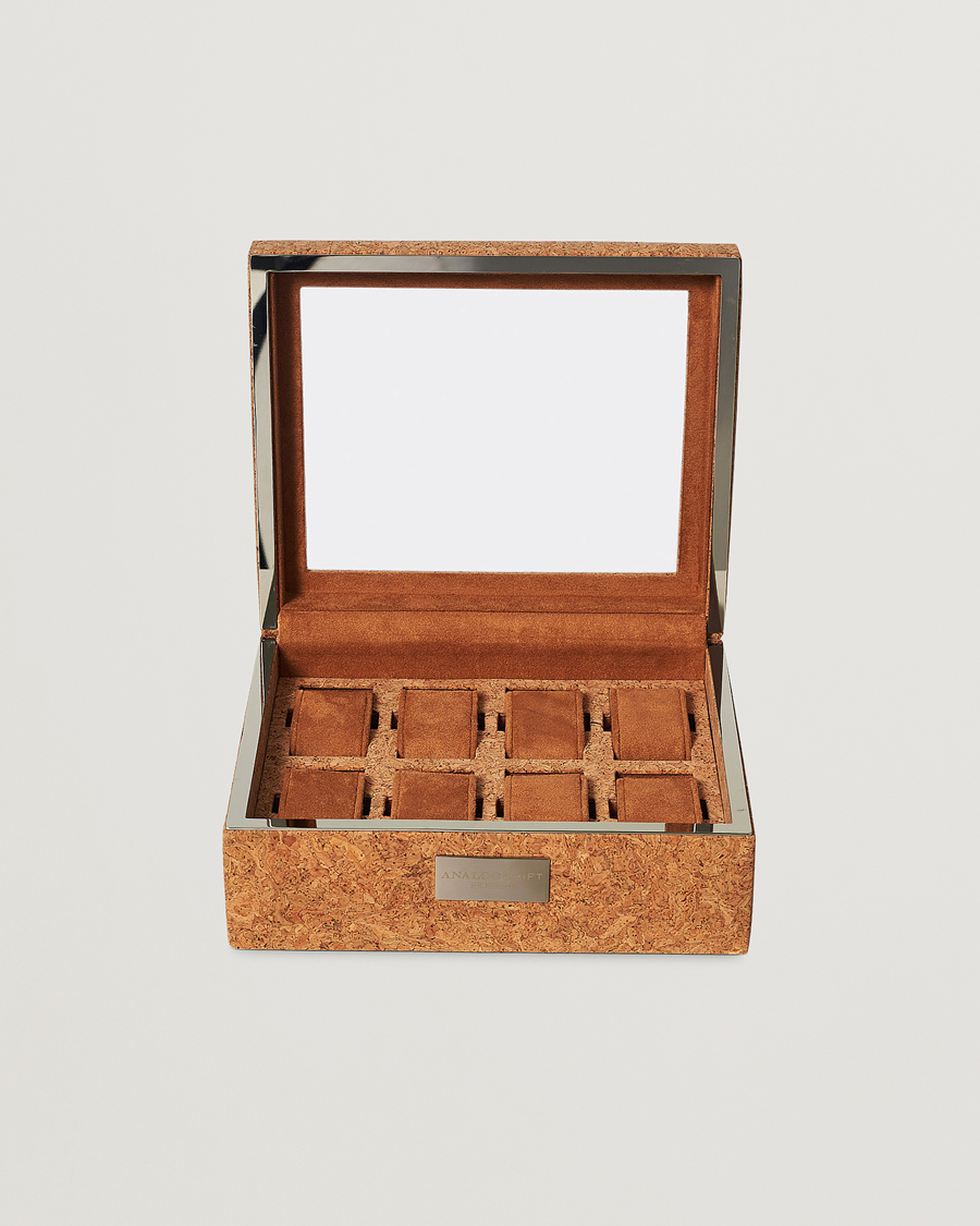 Mies | WOLF Analog/Shift 1976 8 Piece Watch Box Cork | WOLF | Analog/Shift 1976 8 Piece Watch Box Cork