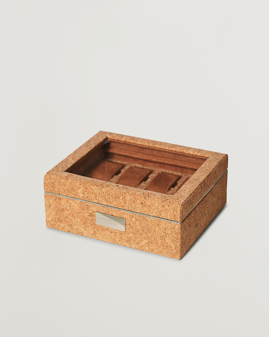 Mies | WOLF Analog/Shift 1976 8 Piece Watch Box Cork | WOLF | Analog/Shift 1976 8 Piece Watch Box Cork