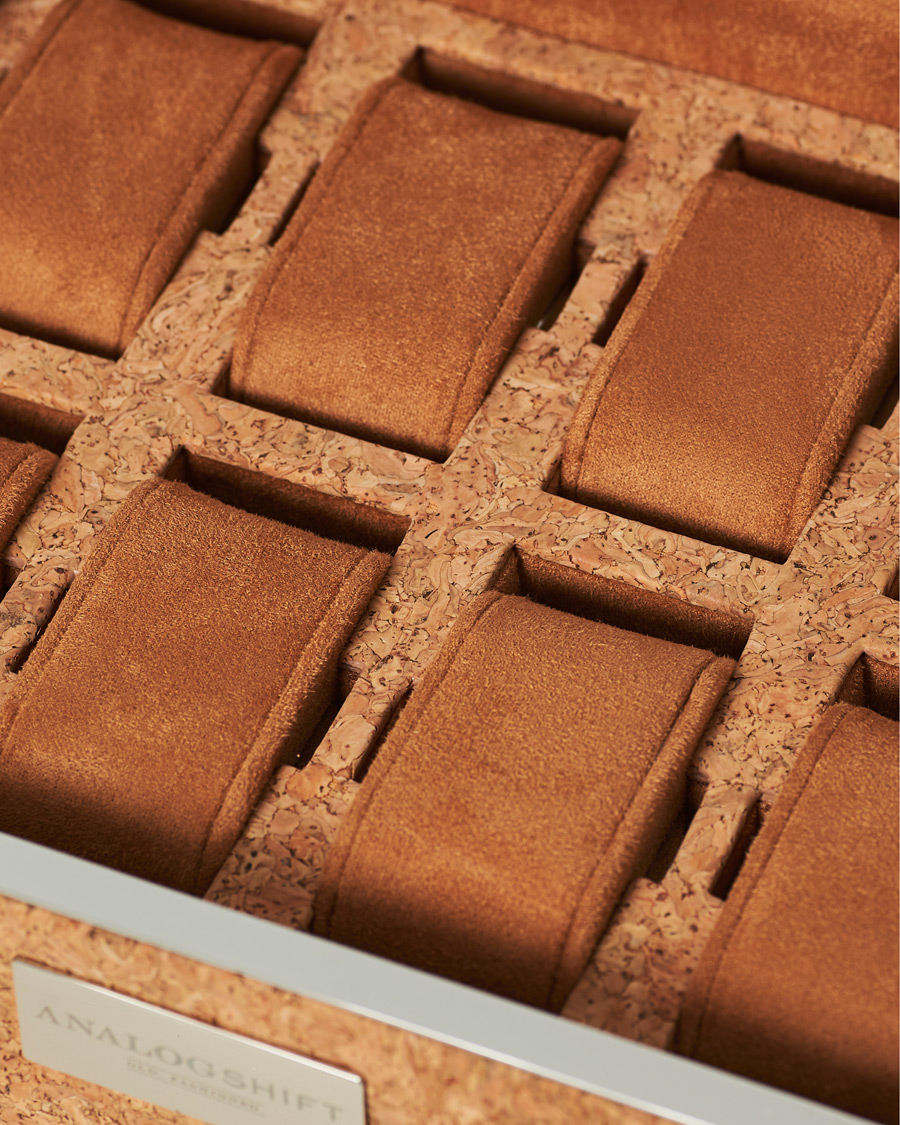 Mies | WOLF Analog/Shift 1976 8 Piece Watch Box Cork | WOLF | Analog/Shift 1976 8 Piece Watch Box Cork