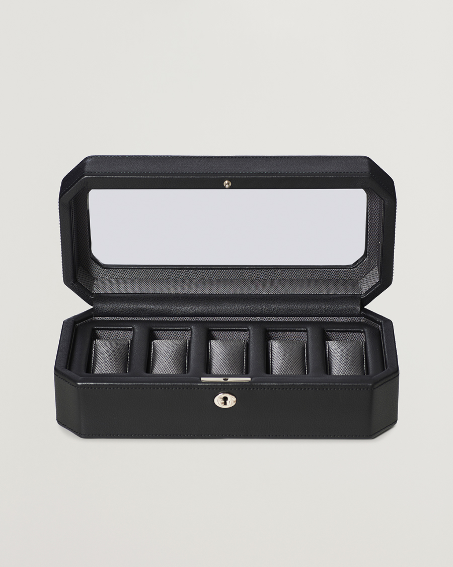 Mies | Kello- ja korurasiat | WOLF | Windsor 5 Piece Watch Box Black/Grey