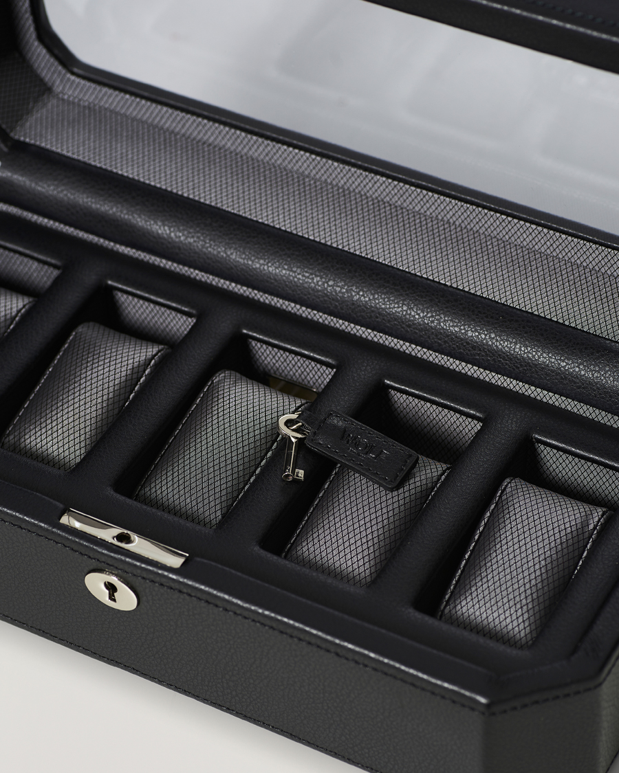 Mies | Kello- ja korurasiat | WOLF | Windsor 5 Piece Watch Box Black/Grey