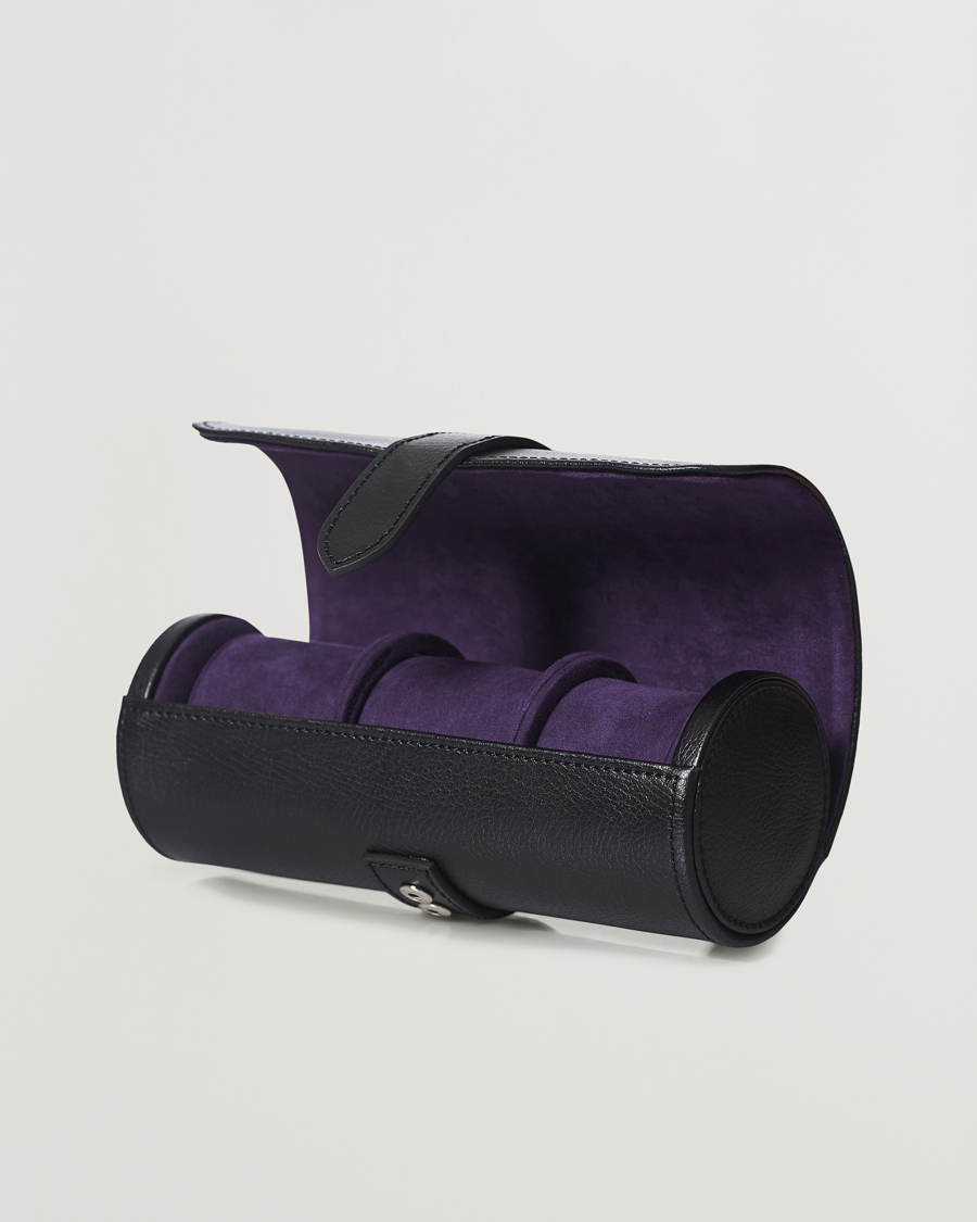 Mies | Kello- ja korurasiat | WOLF | Blake Triple Watch Roll Black/Purple
