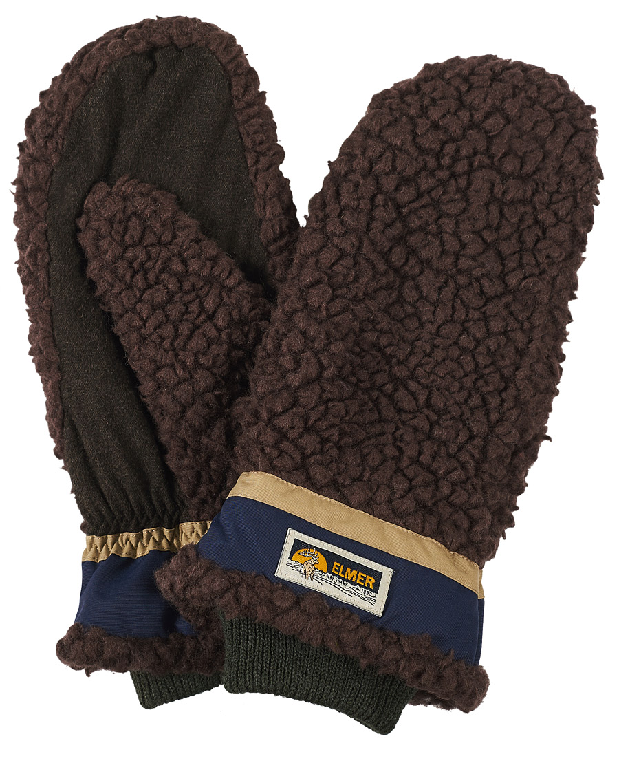 Mies | Elmer by Swany Miyo Wool Teddy Mittens Brown | Elmer by Swany | Miyo Wool Teddy Mittens Brown