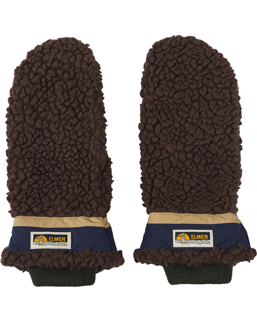 Mies | Elmer by Swany Miyo Wool Teddy Mittens Brown | Elmer by Swany | Miyo Wool Teddy Mittens Brown
