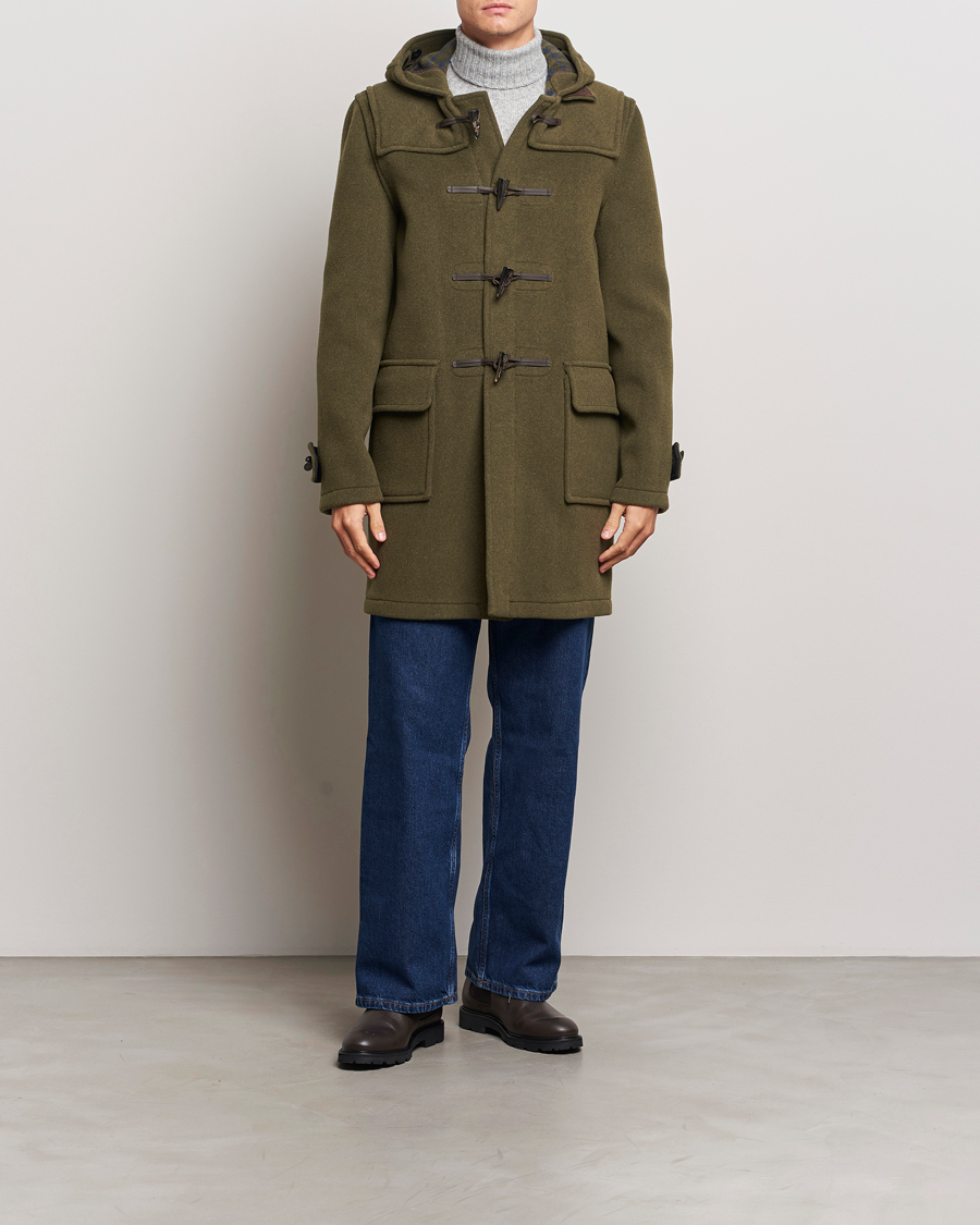 Mies | Takit | Gloverall | Morris Duffle Coat Loden Green/Check