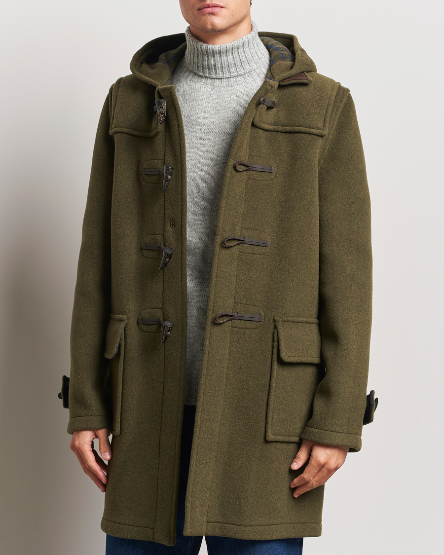 Mies | Takit | Gloverall | Morris Duffle Coat Loden Green/Check