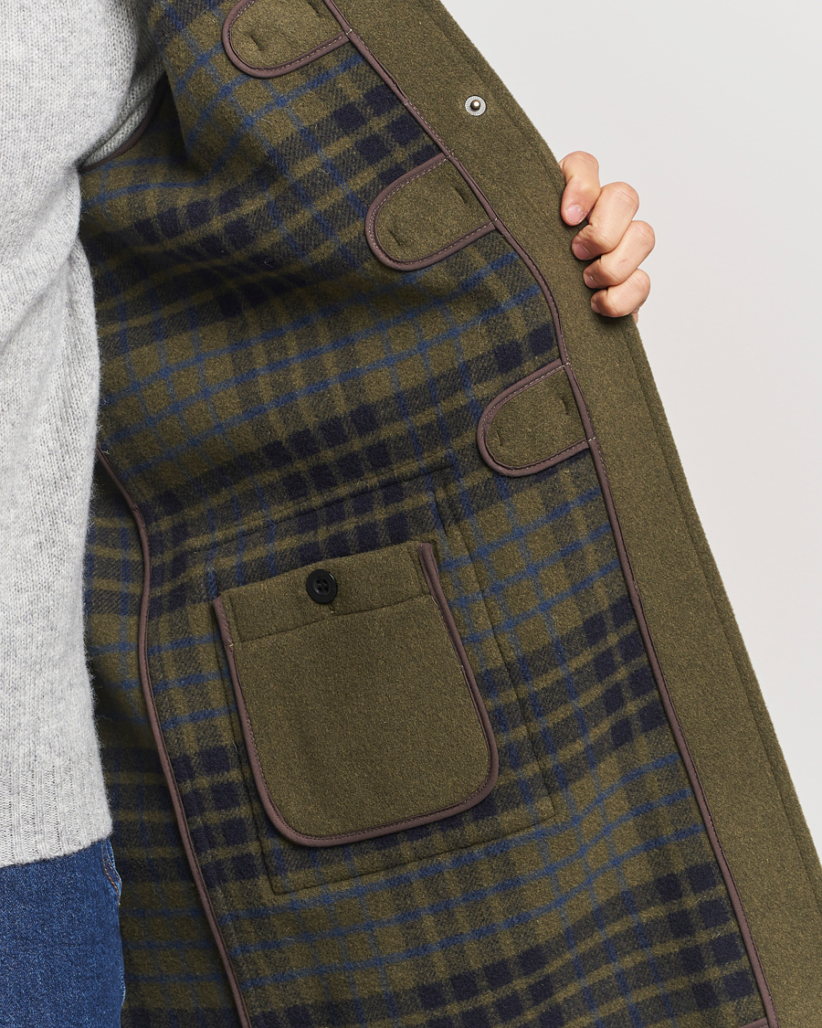 Mies | Takit | Gloverall | Morris Duffle Coat Loden Green/Check
