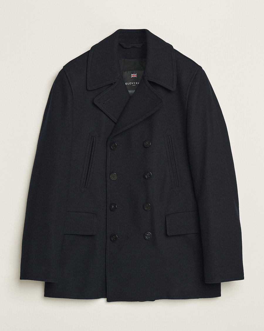 Mies | Takit | Gloverall | Churchill Reefer Peacoat Navy