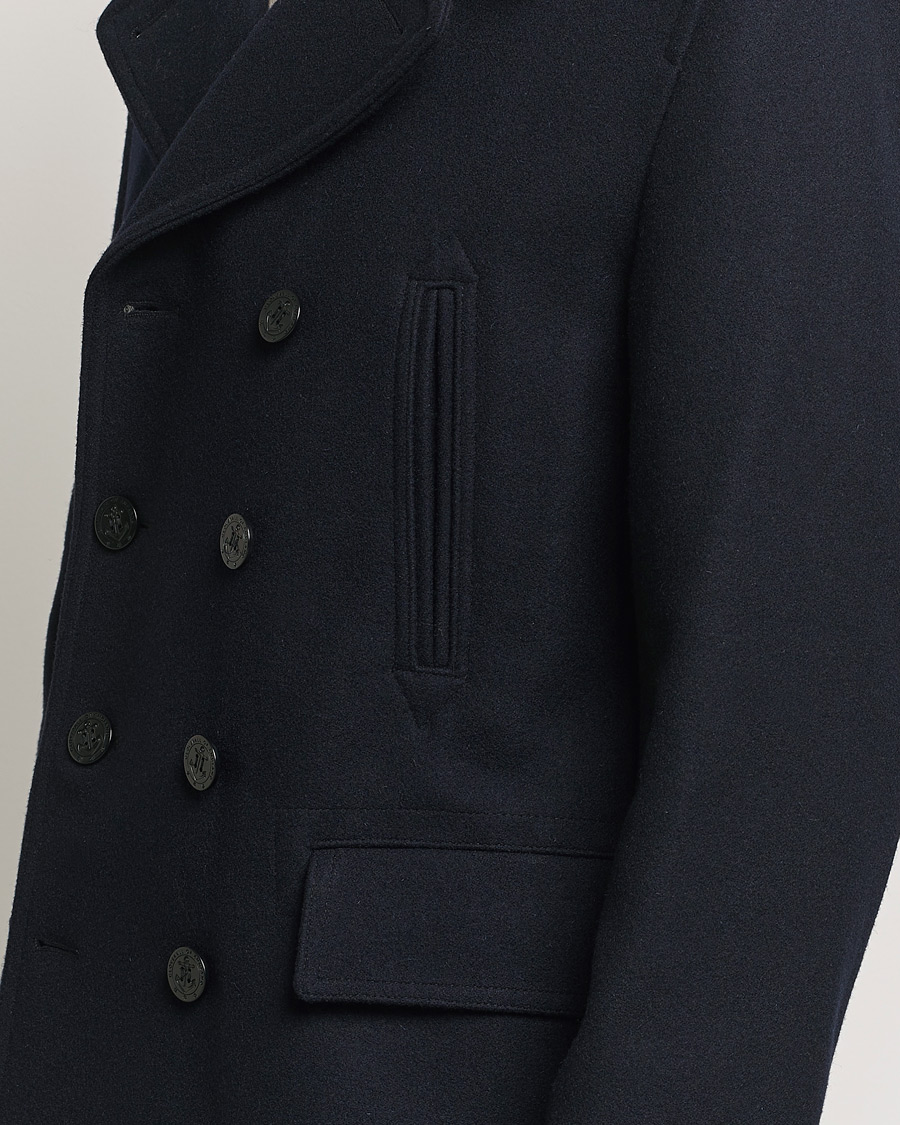 Mies | Takit | Gloverall | Churchill Reefer Peacoat Navy