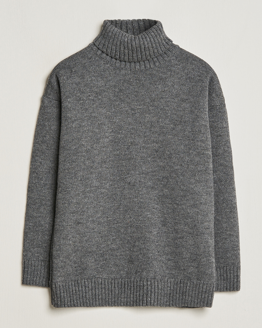 Mies | Poolot | Gloverall | Submariner Chunky Wool Roll Neck Grey