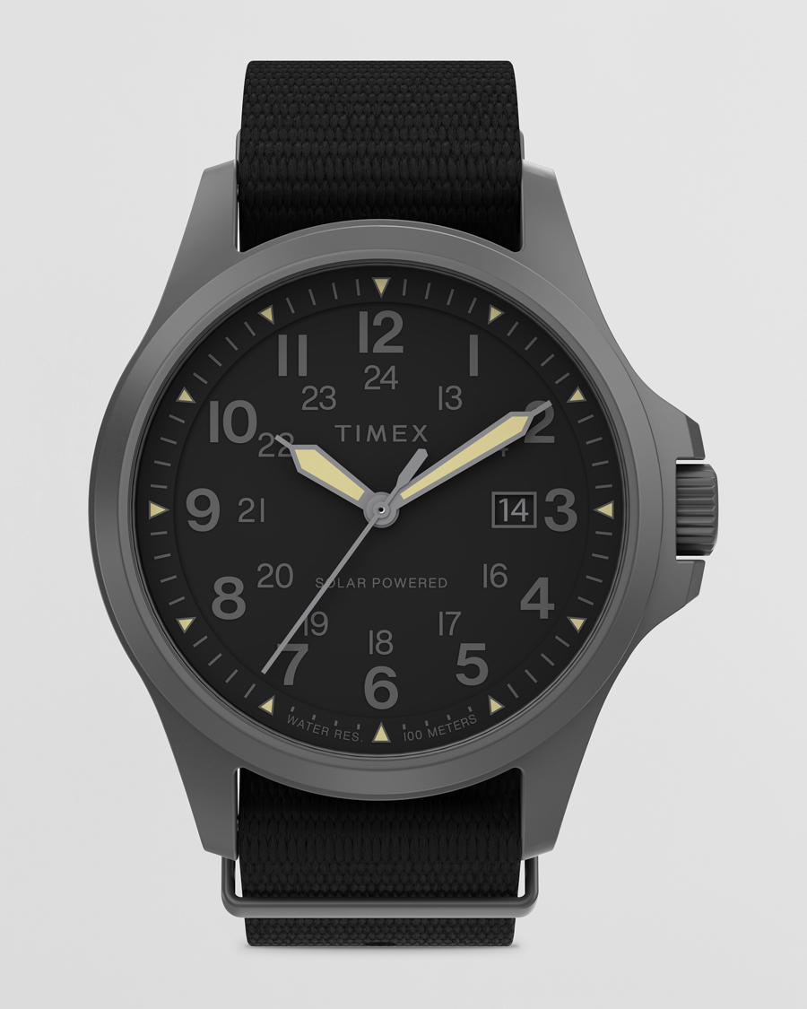 Mies | Kellot | Timex | Field Post Solar Watch 41mm Black Dial
