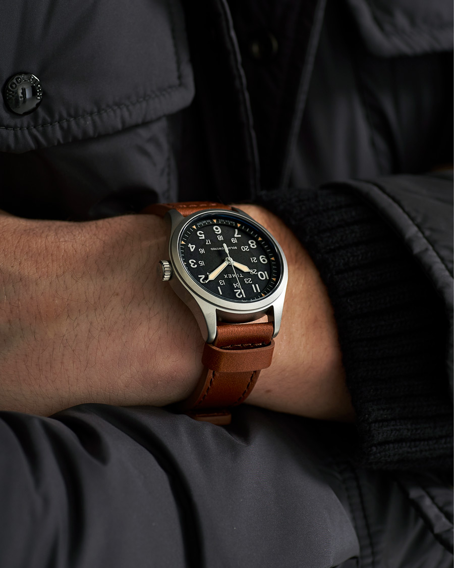 Mies | Timex Field Post Solar Watch 36mm Brown/Black | Timex | Field Post Solar Watch 36mm Brown/Black