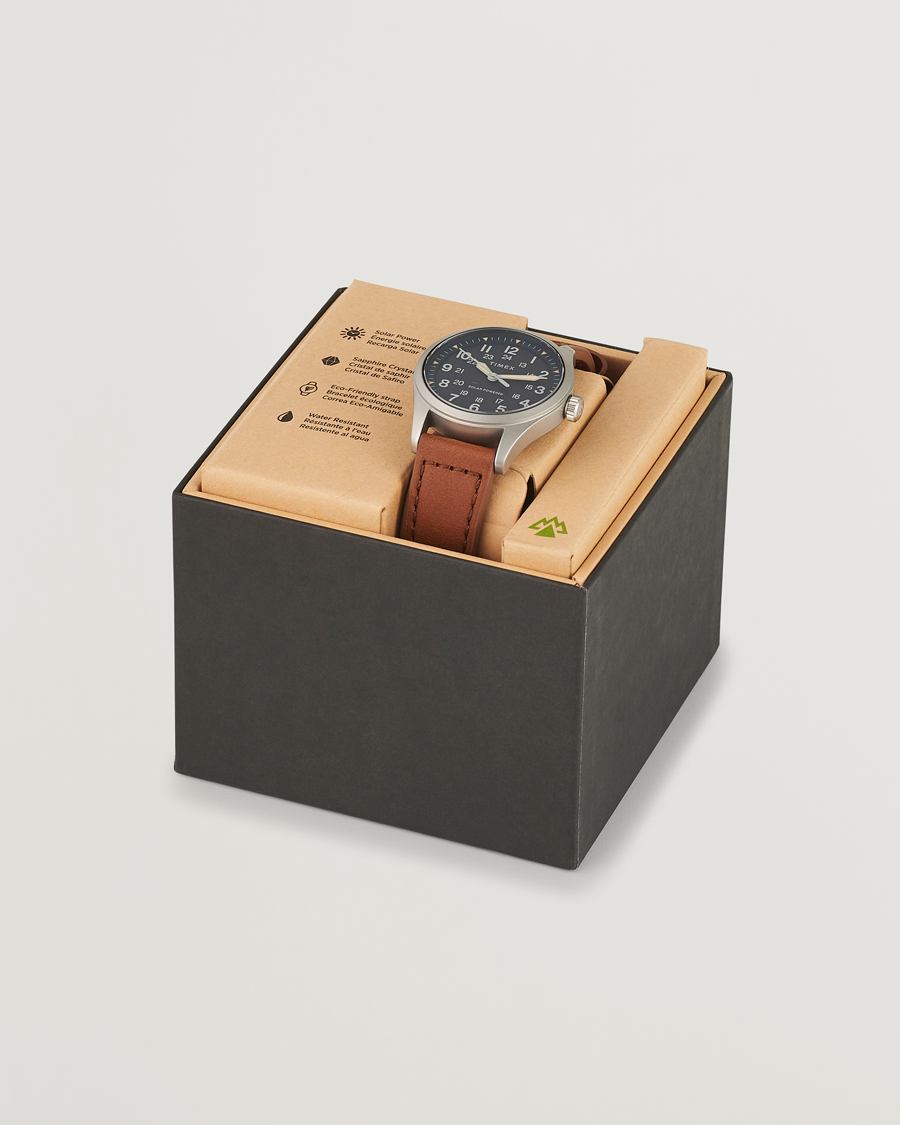 Mies | Timex Field Post Solar Watch 36mm Brown/Black | Timex | Field Post Solar Watch 36mm Brown/Black