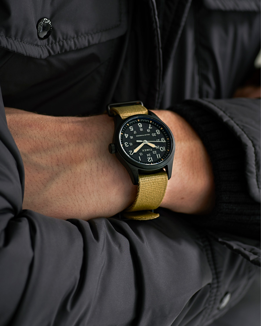 Mies | Timex Field Post Solar Watch 36mm Green/Black | Timex | Field Post Solar Watch 36mm Green/Black