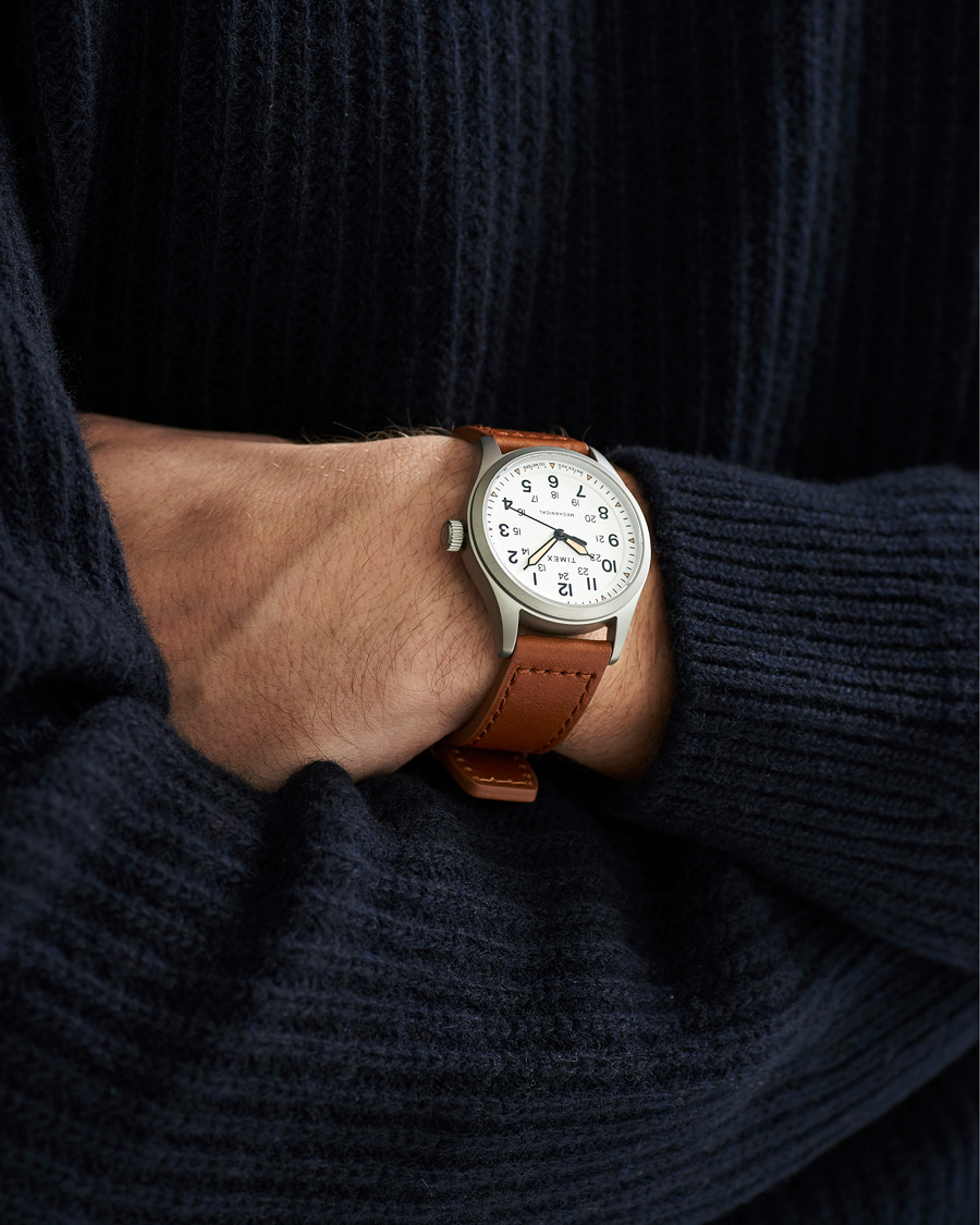 Mies | Timex Field Post Mechanical Watch 38mm White Dial | Timex | Field Post Mechanical Watch 38mm White Dial