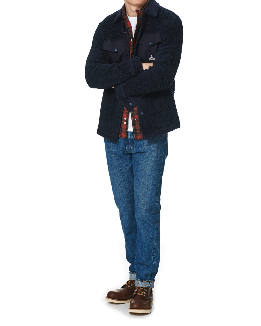 Mies | Kauluspaidat | Holubar | M155 Fleece Overshirt Dark Blue