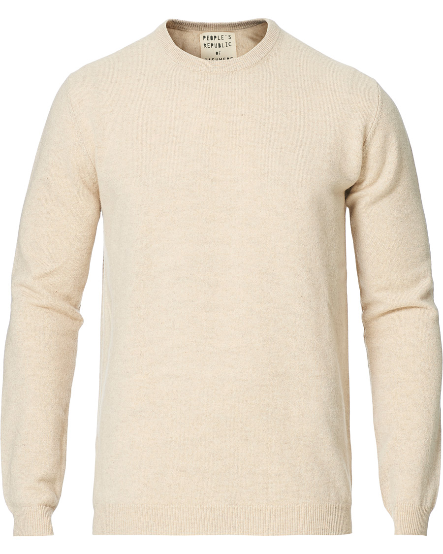 Mies | Puserot | People's Republic of Cashmere | Cashmere Roundneck Oatmilk