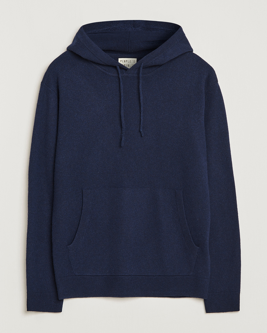 Miehet |  | People's Republic of Cashmere | Cashmere Hoodie Navy