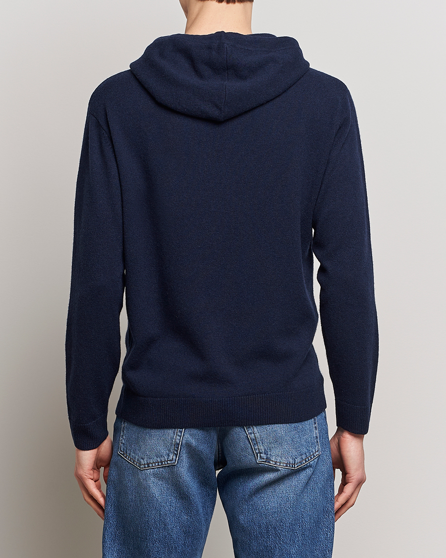 Mies | Puserot | People's Republic of Cashmere | Cashmere Hoodie Navy