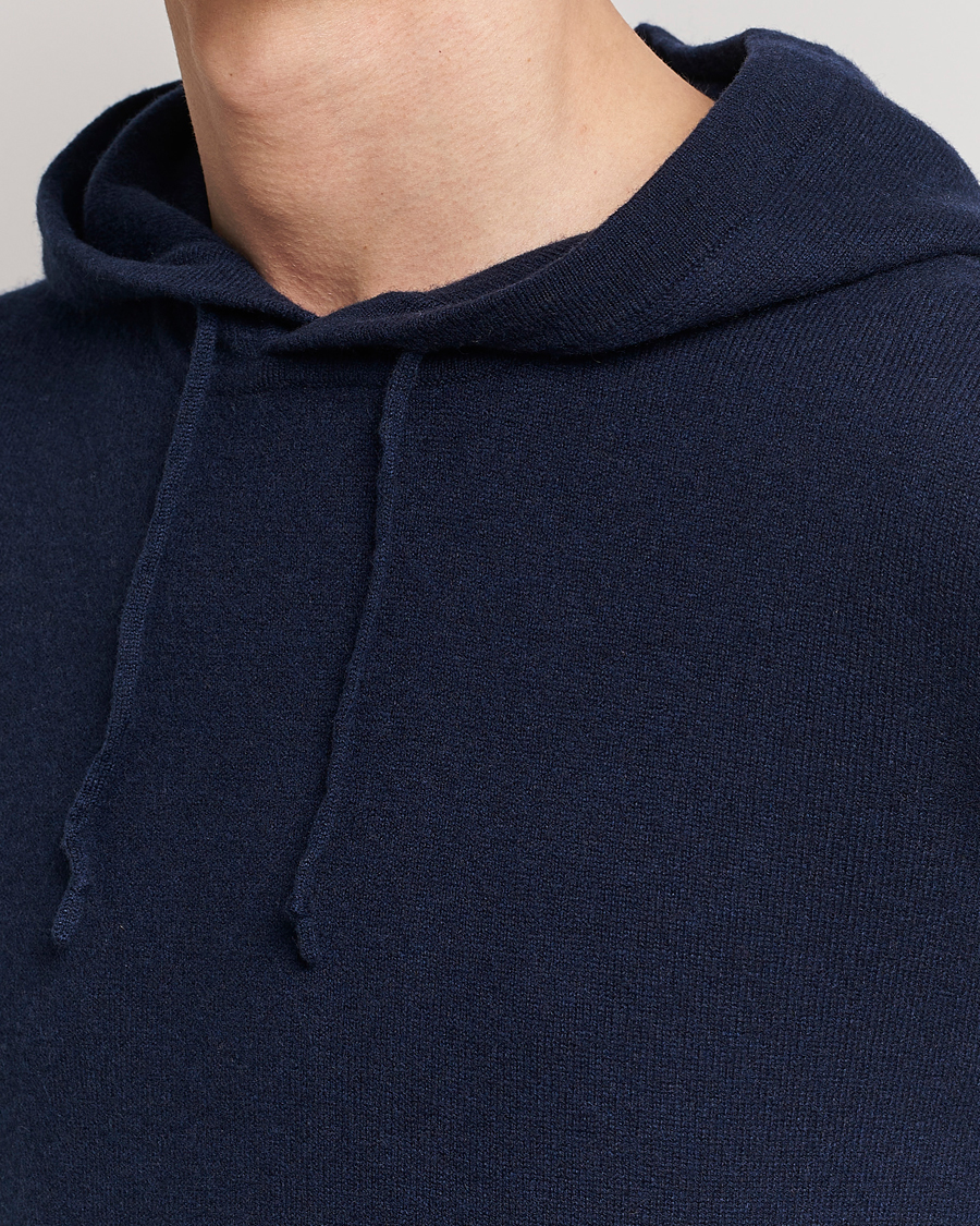 Mies | Puserot | People's Republic of Cashmere | Cashmere Hoodie Navy