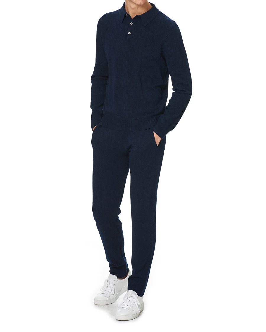 Mies | Housut | People's Republic of Cashmere | Cashmere Sweatpants Navy