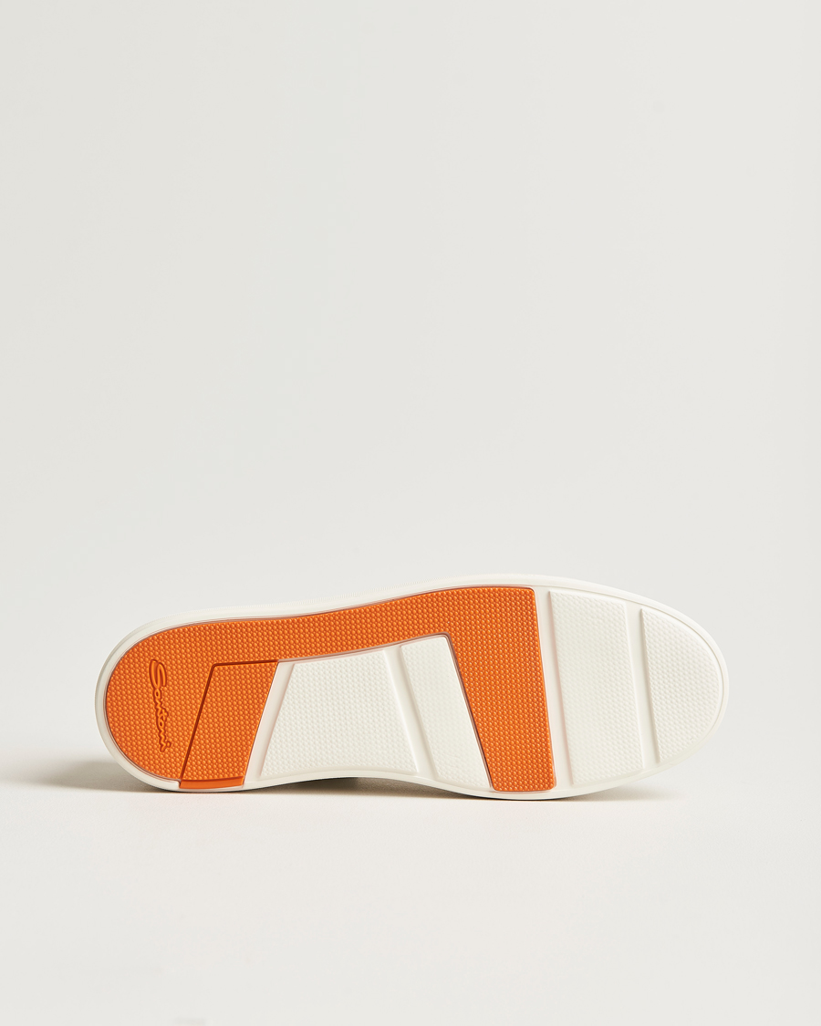 Mies | Tennarit | Santoni | Low Top Grain Leather Sneaker White Calf