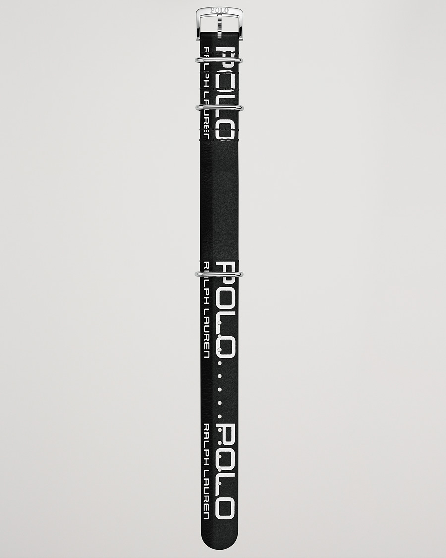 Mies | Polo Ralph Lauren Sporting Leather Strap Black/White | Polo Ralph Lauren | Sporting Leather Strap Black/White