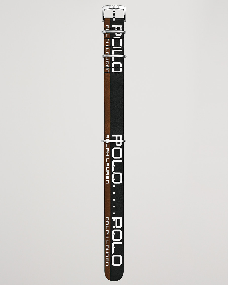 Mies | Polo Ralph Lauren Leather Sporting Strap Black/Brown | Polo Ralph Lauren | Leather Sporting Strap Black/Brown