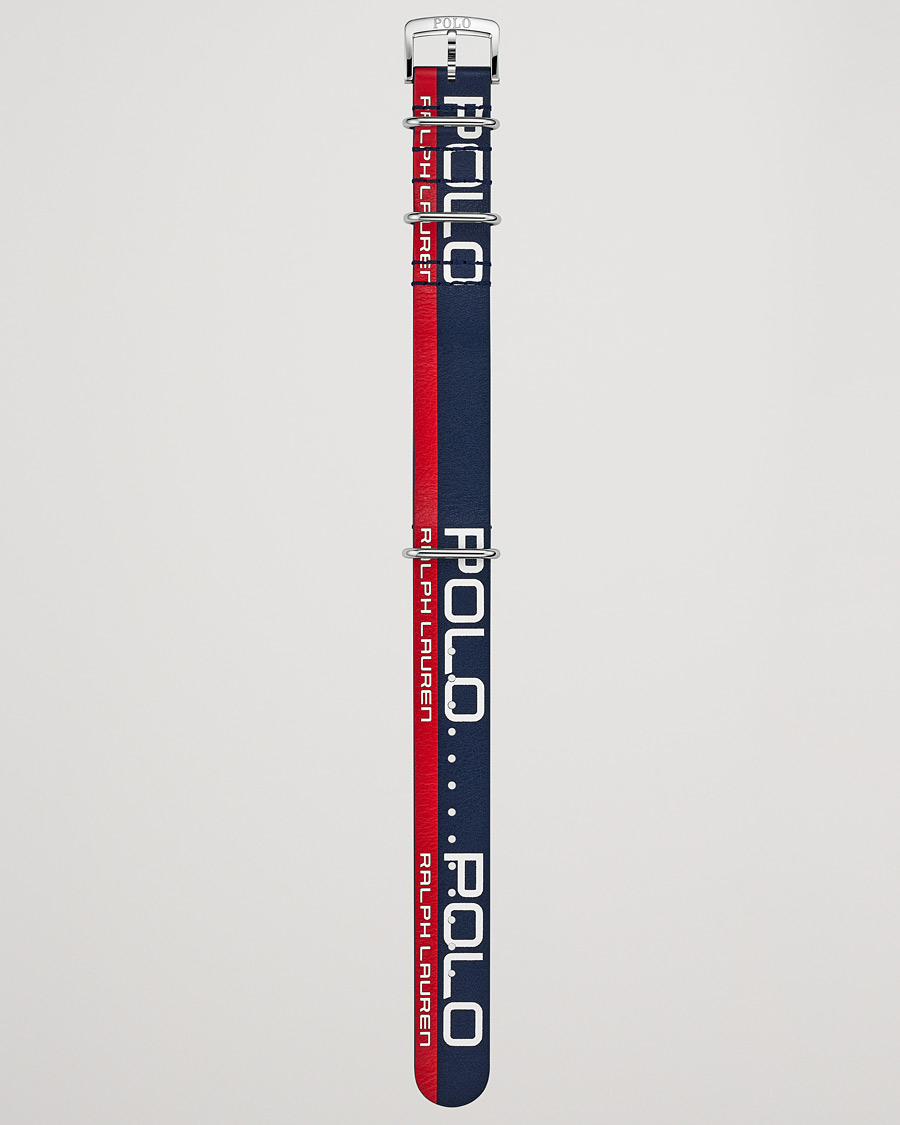 Mies | Polo Ralph Lauren Sporting Leather Strap Blue/Red | Polo Ralph Lauren | Sporting Leather Strap Blue/Red