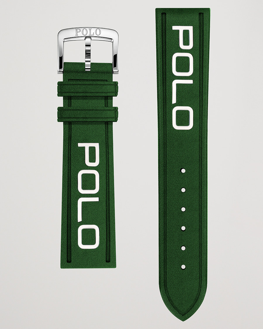 Mies | Polo Ralph Lauren Sporting Rubber Strap Green/White | Polo Ralph Lauren | Sporting Rubber Strap Green/White
