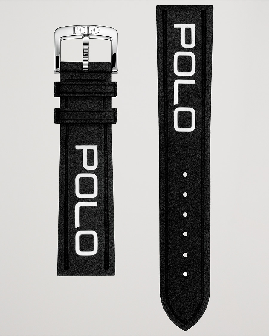 Mies | Polo Ralph Lauren Sporting Rubber Strap Black/White | Polo Ralph Lauren | Sporting Rubber Strap Black/White