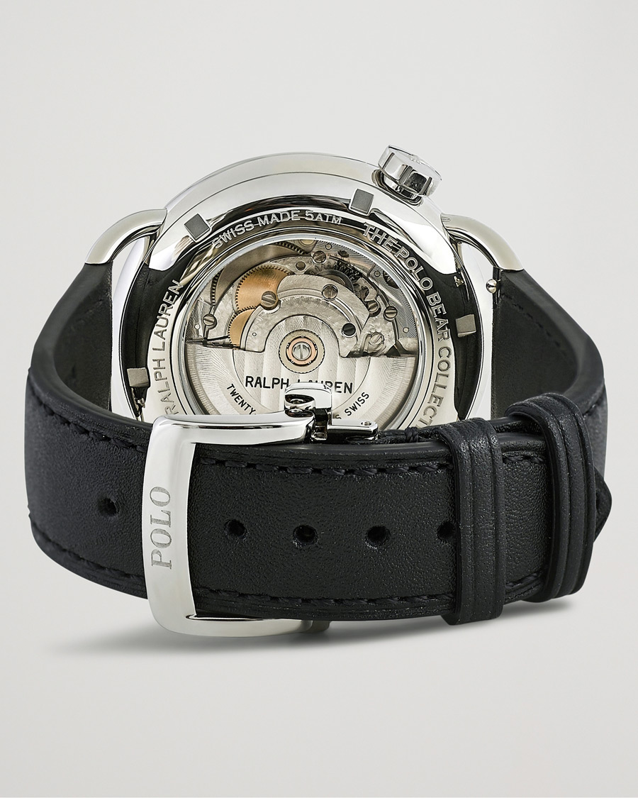 Mies | Polo Ralph Lauren 42mm Automatic Denim Tux Bear White Dial | Polo Ralph Lauren | 42mm Automatic Denim Tux Bear White Dial