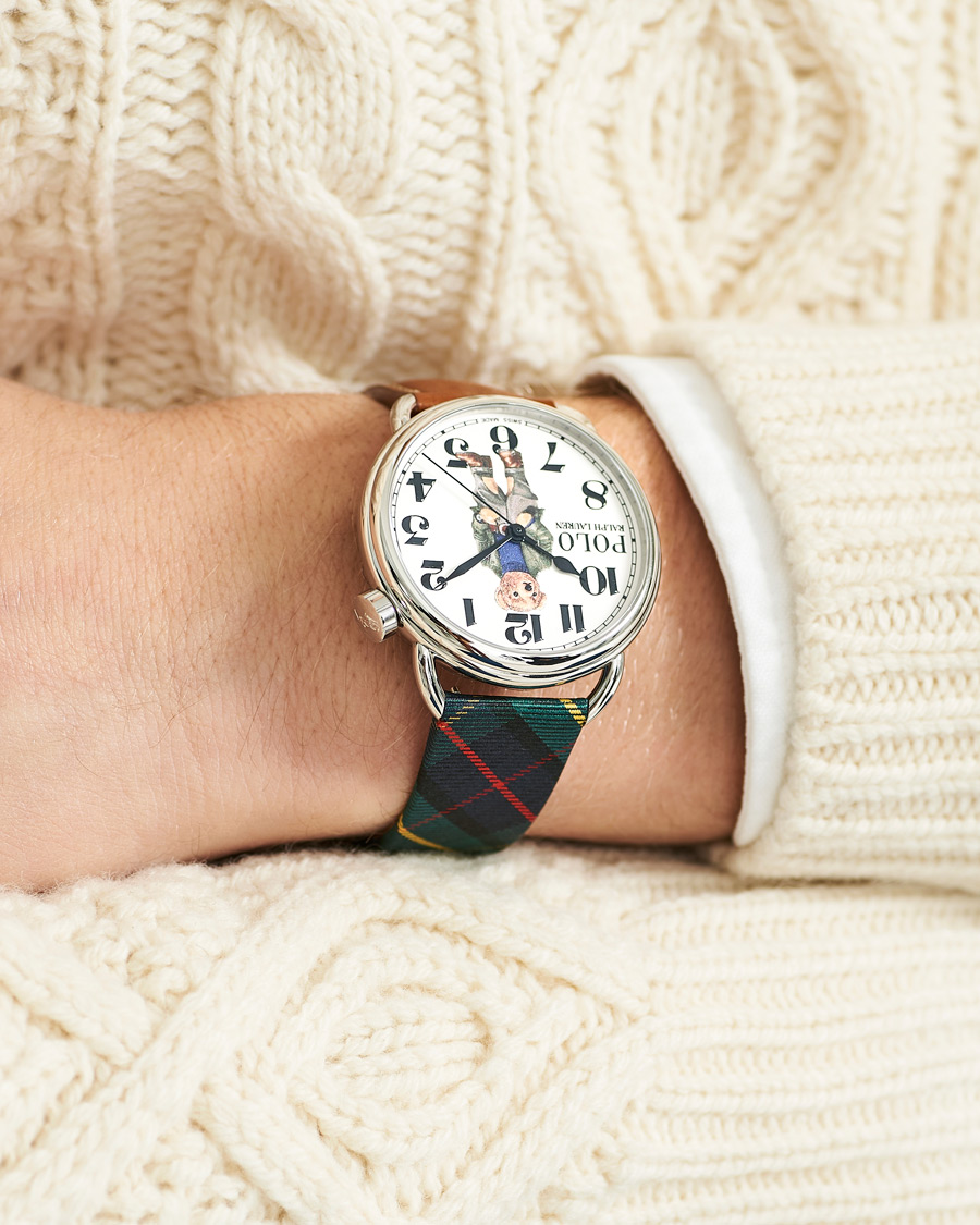 Mies | Fine watches | Polo Ralph Lauren | 42mm Automatic Bedbord Bear White Dial