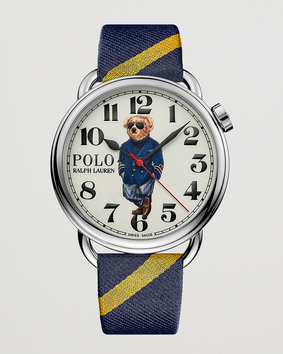 Mies | Polo Ralph Lauren 42mm Automatic Nautical Bear White Dial | Polo Ralph Lauren | 42mm Automatic Nautical Bear White Dial