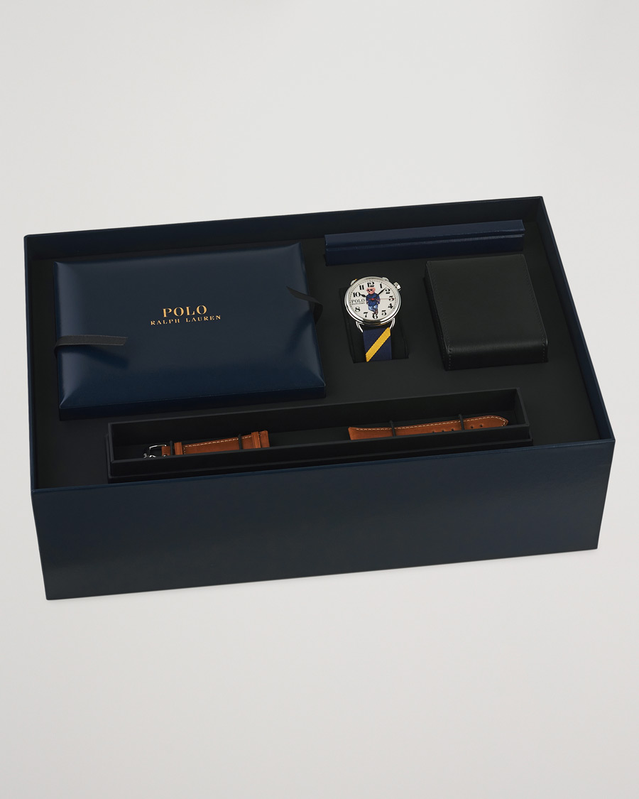 Mies | Polo Ralph Lauren 42mm Automatic Nautical Bear White Dial | Polo Ralph Lauren | 42mm Automatic Nautical Bear White Dial