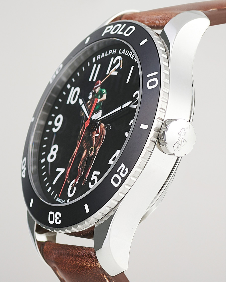 Mies | Polo Ralph Lauren 42mm Automatic Pony Player Black Dial | Polo Ralph Lauren | 42mm Automatic Pony Player Black Dial