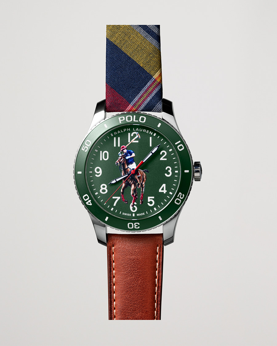 Mies | Polo Ralph Lauren 42mm Automatic Pony Player Green Dial | Polo Ralph Lauren | 42mm Automatic Pony Player Green Dial