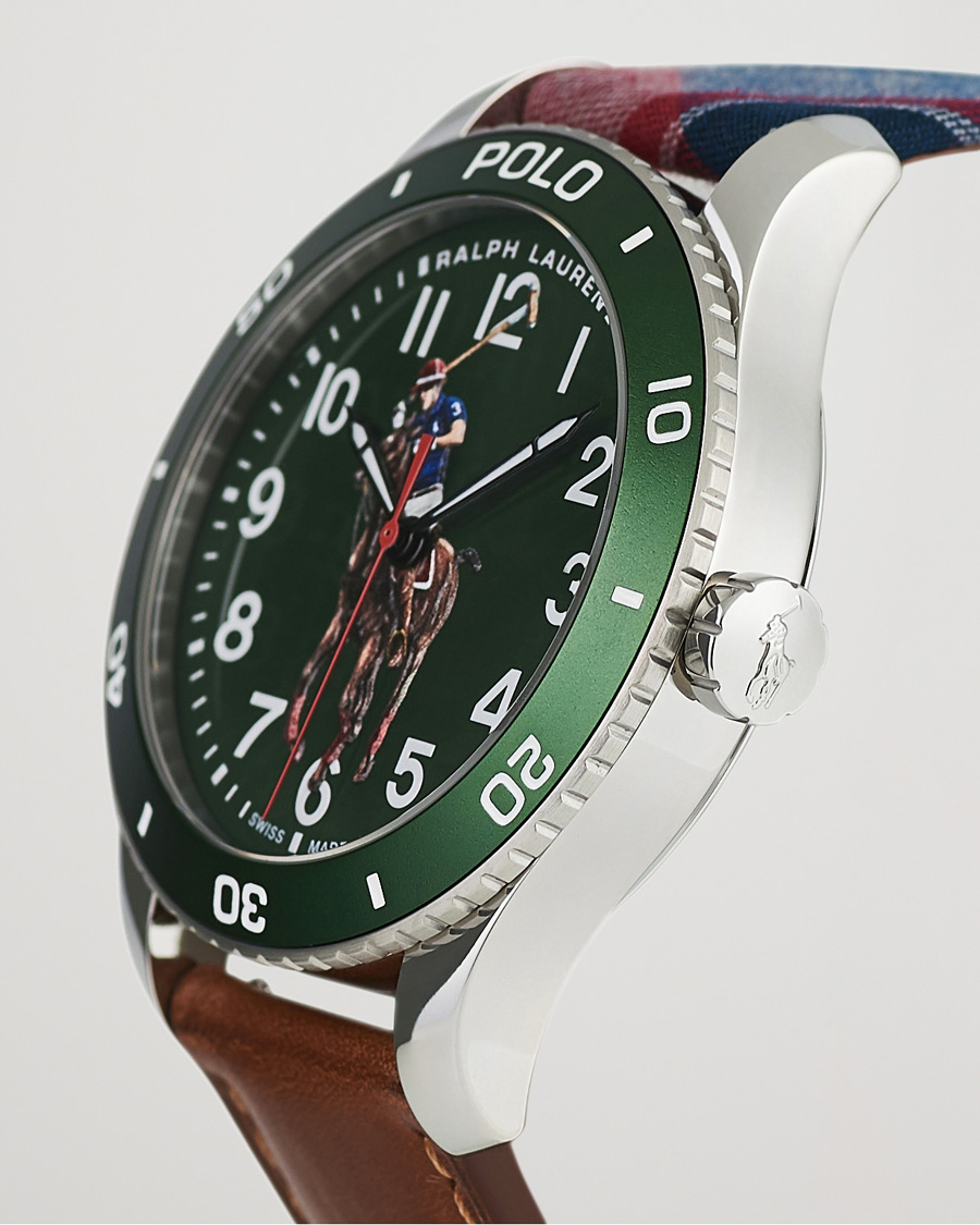 Mies | Polo Ralph Lauren 42mm Automatic Pony Player Green Dial | Polo Ralph Lauren | 42mm Automatic Pony Player Green Dial