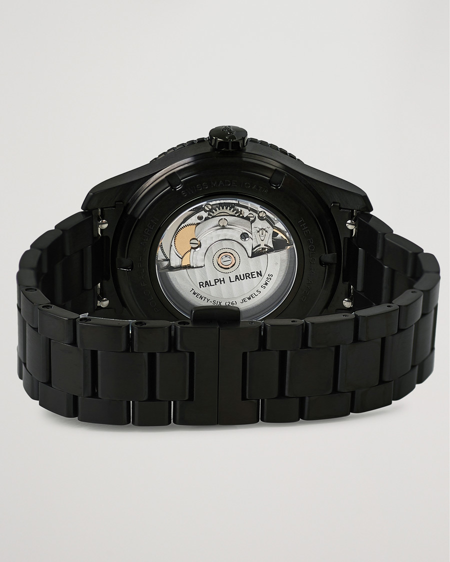 Mies | Polo Ralph Lauren 42mm Automatic Pony Player Black Dial | Polo Ralph Lauren | 42mm Automatic Pony Player Black Dial