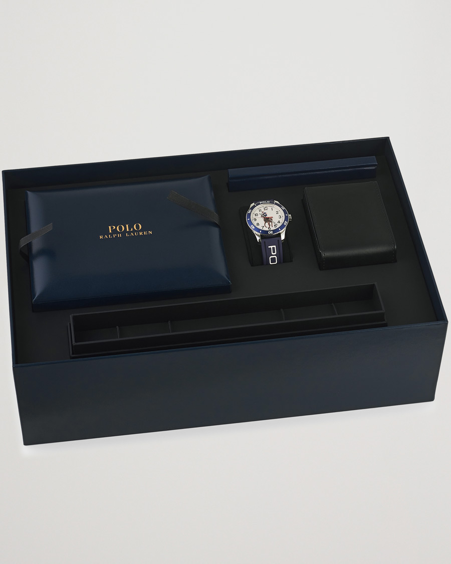Mies | Polo Ralph Lauren 42mm Automatic Pony Player White Dial/Blue Bezel | Polo Ralph Lauren | 42mm Automatic Pony Player White Dial/Blue Bezel