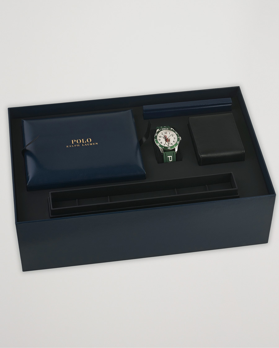 Mies | Polo Ralph Lauren 42mm Automatic Pony Player White Dial/Green Bezel | Polo Ralph Lauren | 42mm Automatic Pony Player White Dial/Green Bezel
