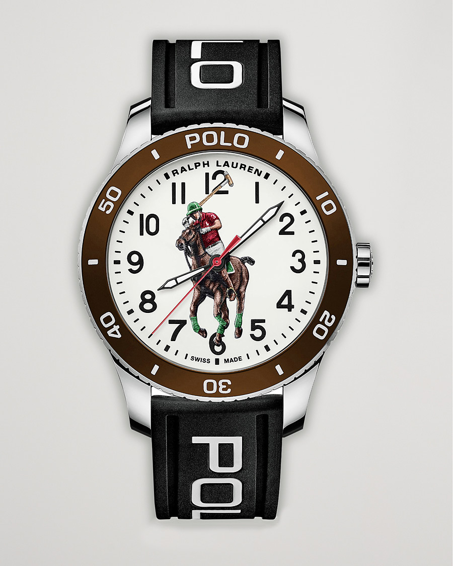 Miehet |  | Polo Ralph Lauren | 42mm Automatic Pony Player  White Dial/Brown Bezel