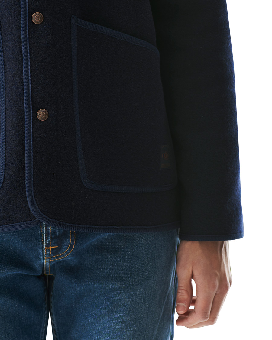 Mies | Takit | Nudie Jeans | Fred Boiled Wool Jacket Navy